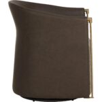 Leontine Swivel Lounge Chair - Gellar Earth / Eglinton Espresso 8 Leontine Swivel Lounge Chair - Gellar Earth / Eglinton Espresso - Image 3