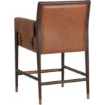 Mauti Counter Stool - Brown - Shalimar Tobacco Leather 8 Mauti Counter Stool - Brown - Shalimar Tobacco Leather - Image 4