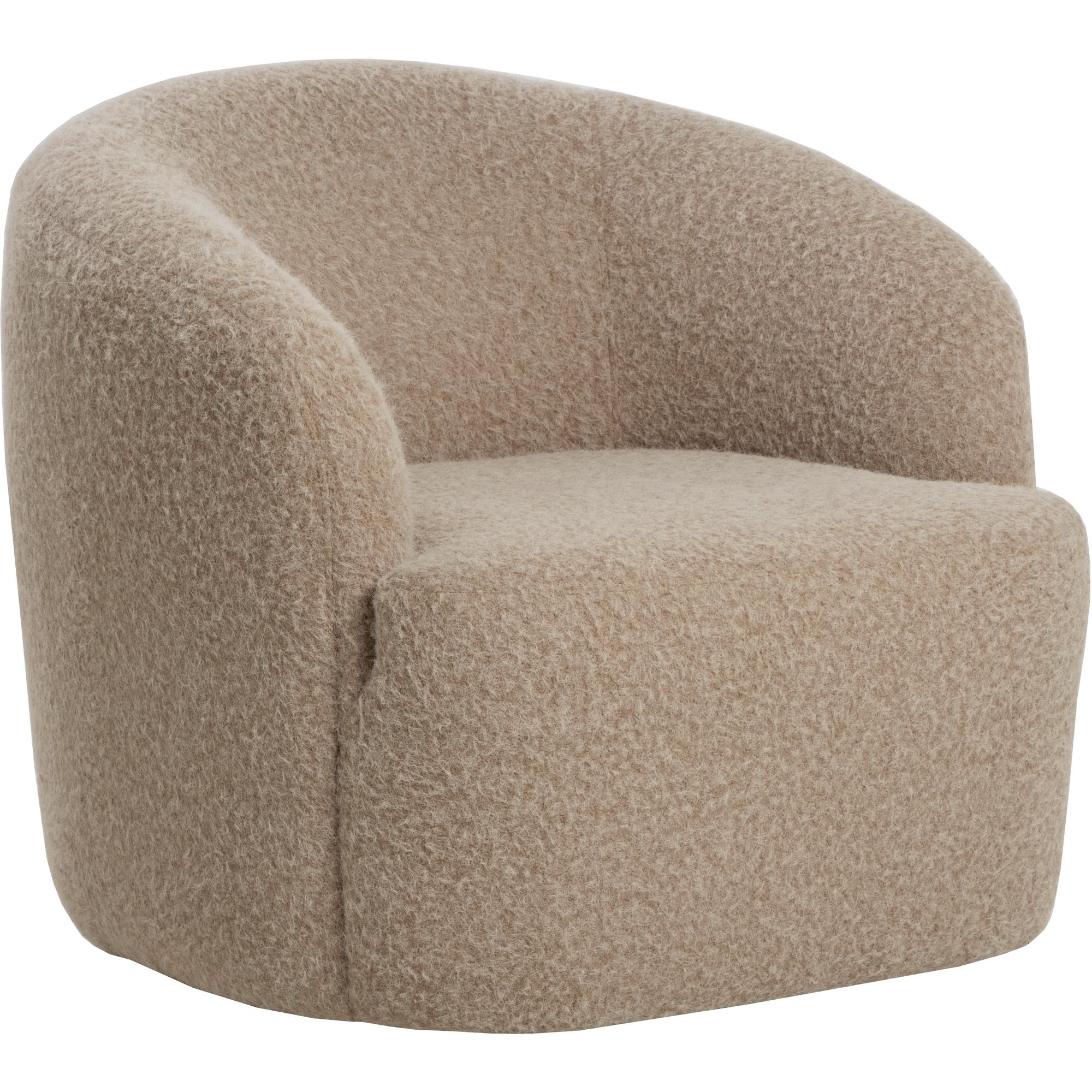 Fuwari Swivel Lounge Chair - Macio Shearling 1 Fuwari Swivel Lounge Chair - Macio Shearling