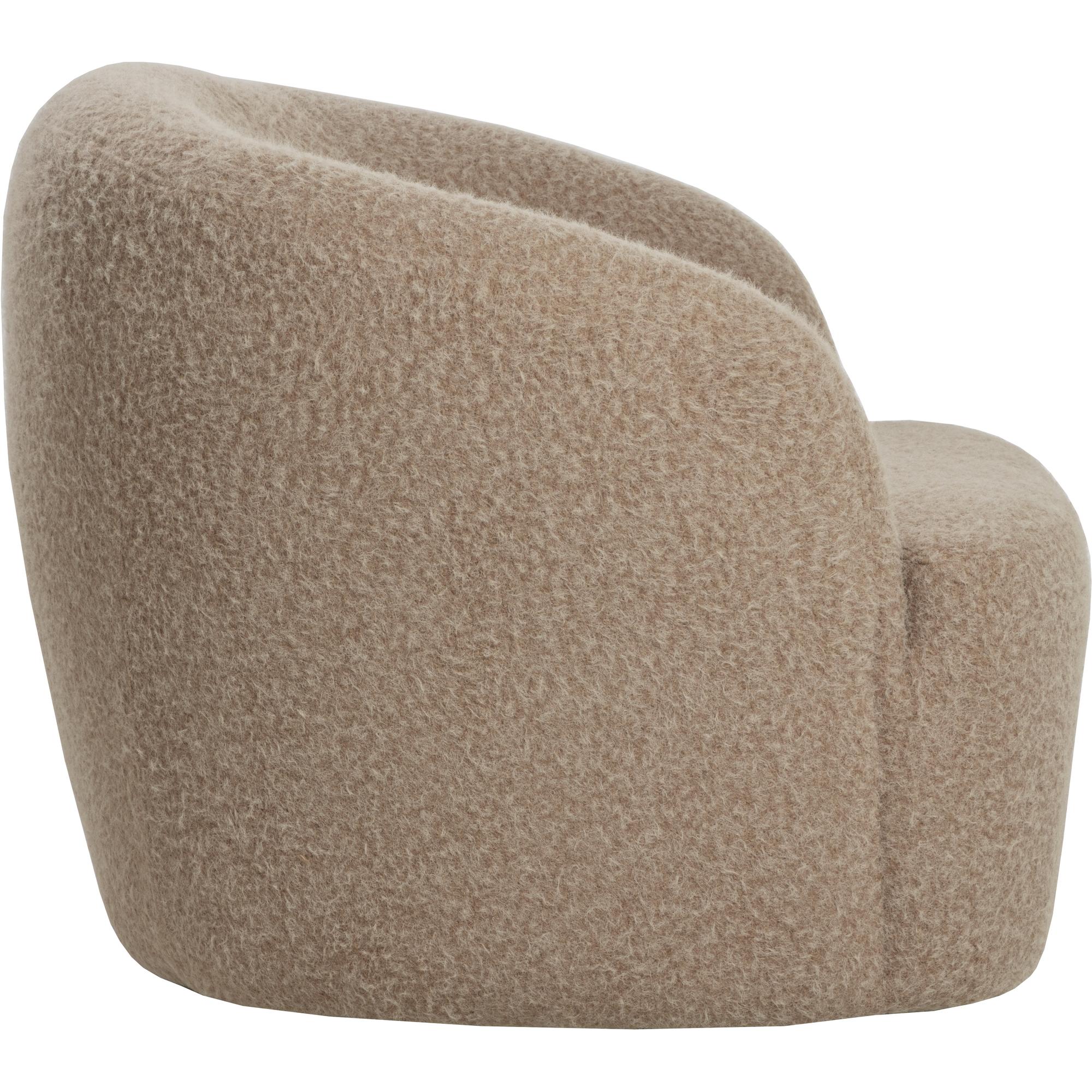 Fuwari Swivel Lounge Chair - Macio Shearling 3 Fuwari Swivel Lounge Chair - Macio Shearling - Image 3