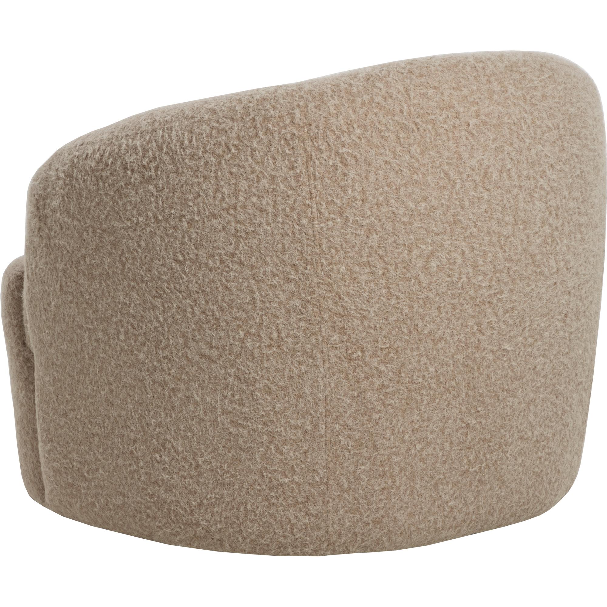 Fuwari Swivel Lounge Chair - Macio Shearling 4 Fuwari Swivel Lounge Chair - Macio Shearling - Image 4