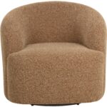 Fuwari Swivel Lounge Chair - Macio Camel 6 Fuwari Swivel Lounge Chair - Macio Camel - Image 2
