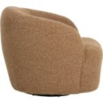 Fuwari Swivel Lounge Chair - Macio Camel 7 Fuwari Swivel Lounge Chair - Macio Camel - Image 3