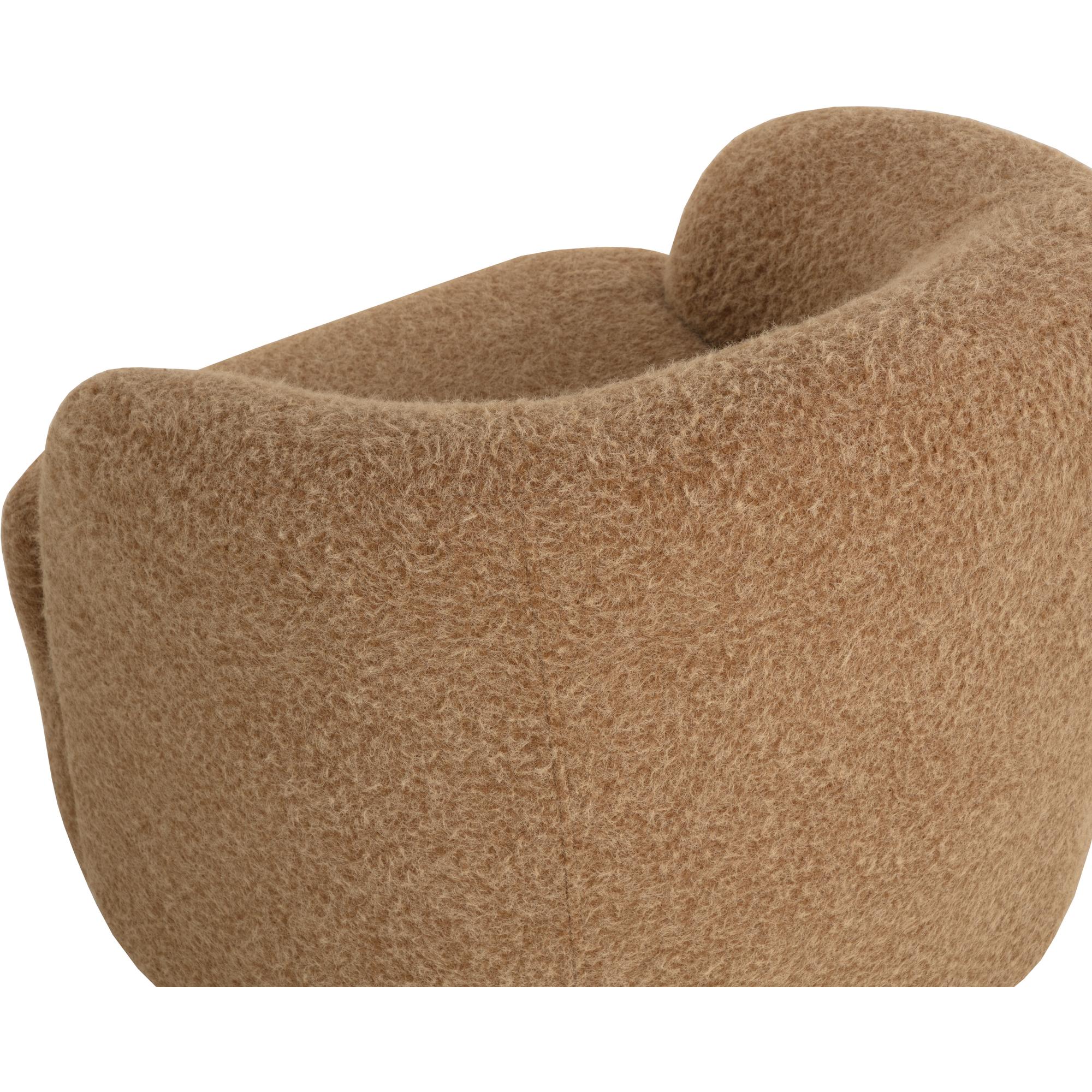 Fuwari Swivel Lounge Chair - Macio Camel 5 Fuwari Swivel Lounge Chair - Macio Camel - Image 5