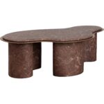 Isola Coffee Table - Marble Look - Mocha 7 Isola Coffee Table - Marble Look - Mocha - Image 2