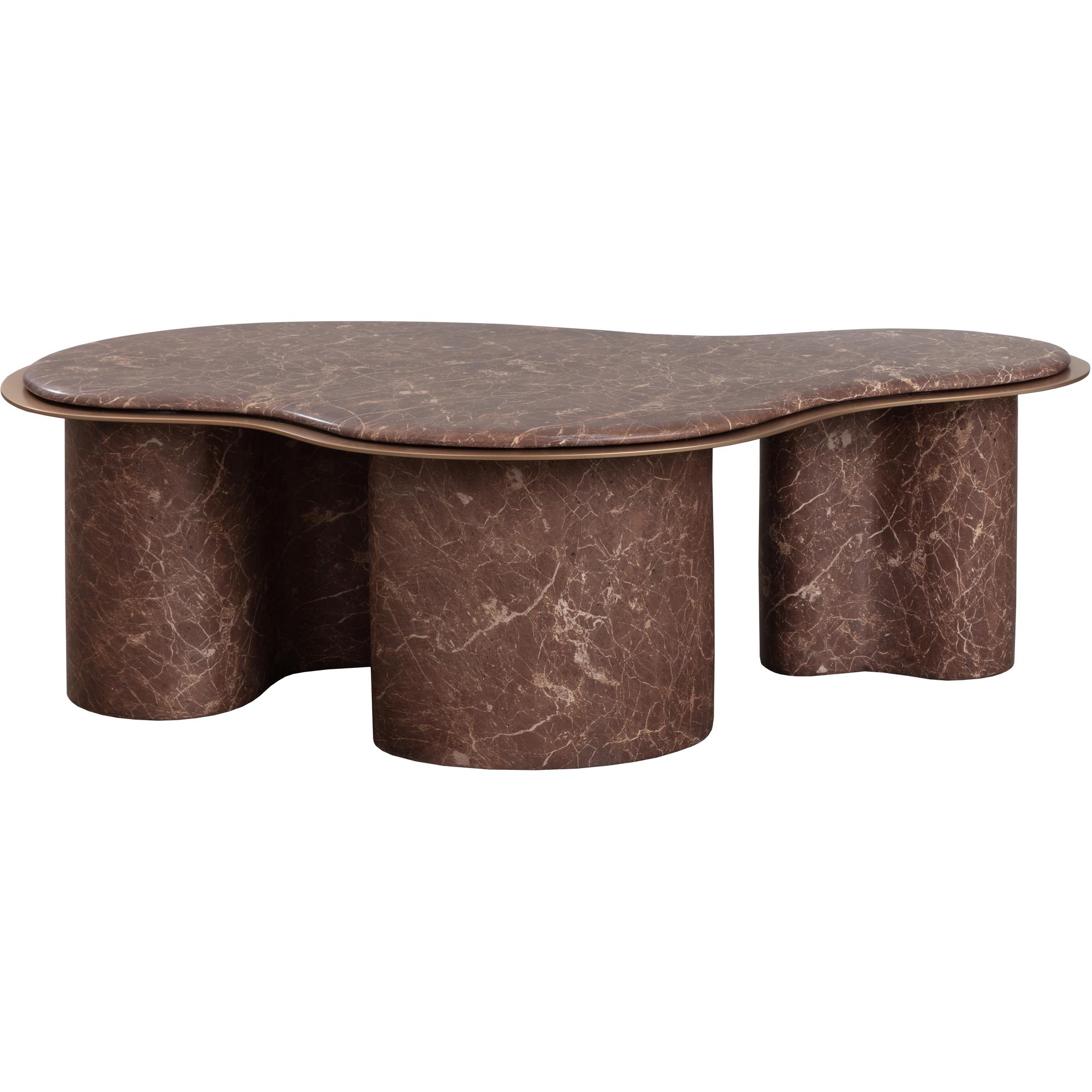 Isola Coffee Table - Marble Look - Mocha 3 Isola Coffee Table - Marble Look - Mocha - Image 3