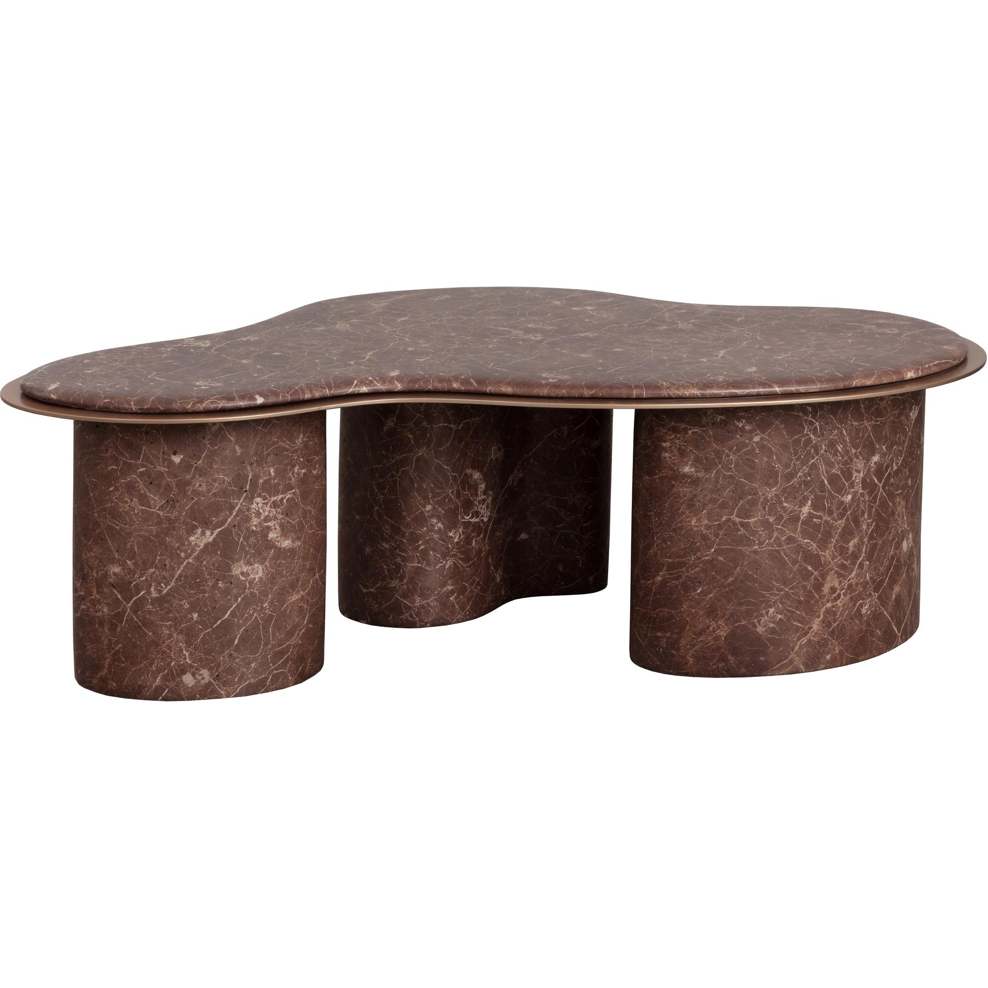 Isola Coffee Table - Marble Look - Mocha 5 Isola Coffee Table - Marble Look - Mocha - Image 5