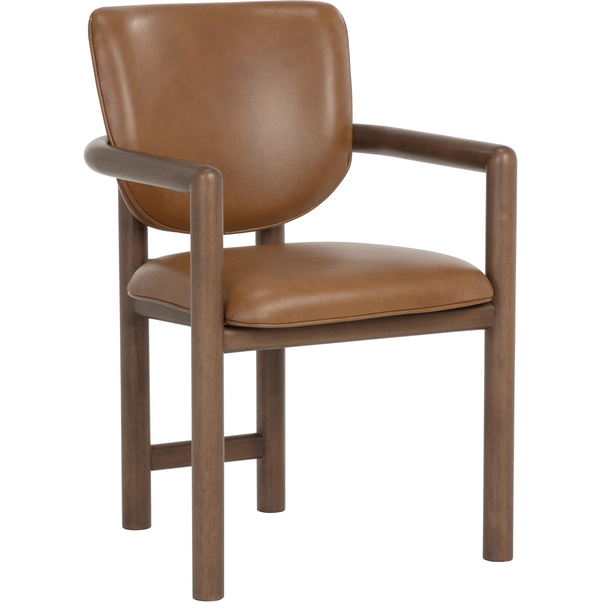 Fremont Dining Armchair - Missouri Cognac Leather 1 Fremont Dining Armchair - Missouri Cognac Leather
