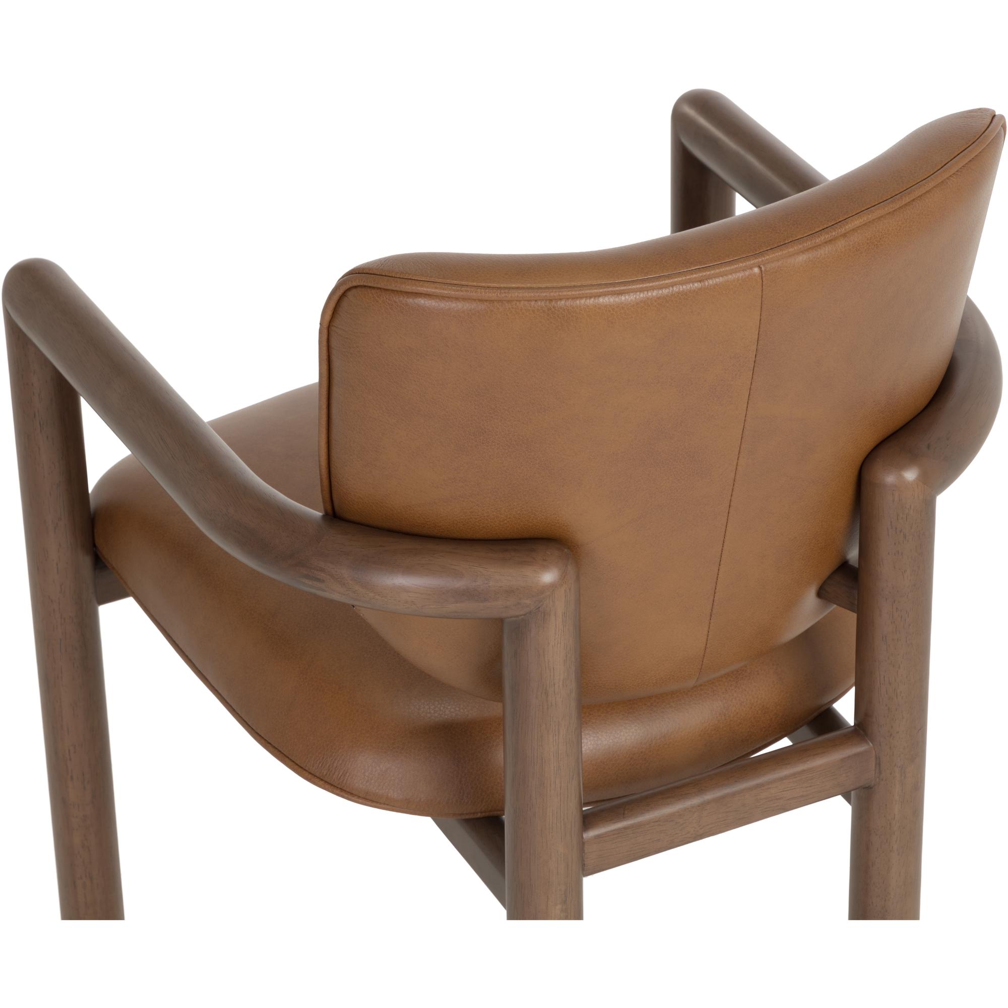 Fremont Dining Armchair - Missouri Cognac Leather 5 Fremont Dining Armchair - Missouri Cognac Leather - Image 5