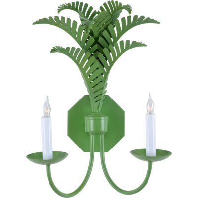 Royal Palm Sconce - Green