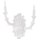 Roche Plaster Double Arm Sconce 12157 12157 B