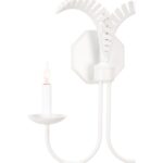 Petite Palm Sconce - White 4 Petite Palm Sconce - White 12159 12159 B