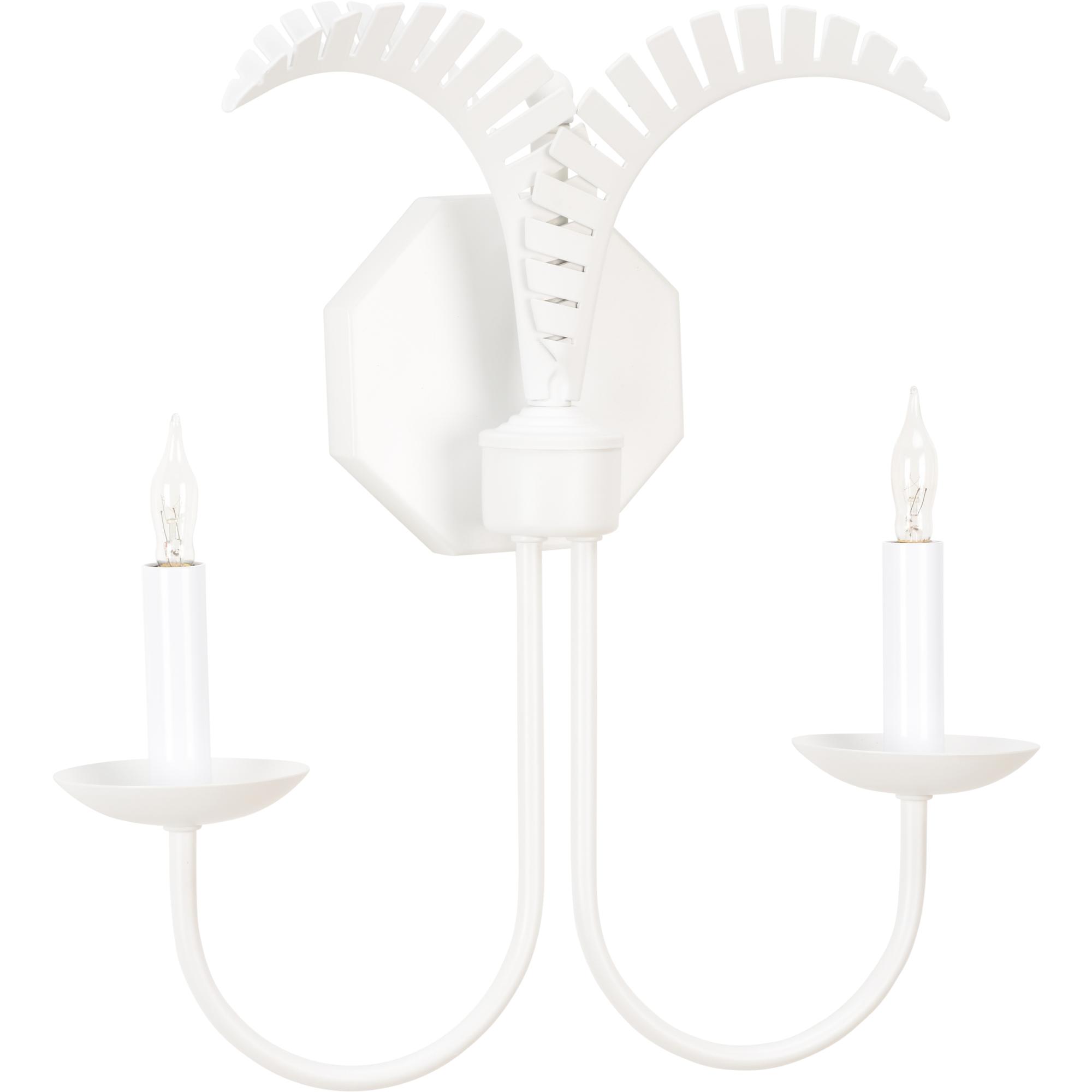 Petite Palm Sconce - White 3 Petite Palm Sconce - White - Image 3