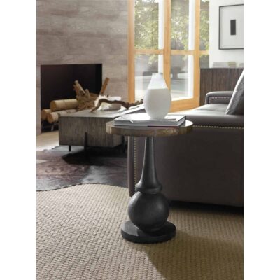 Curata Accent Table 1600-50003-MTL 1600 50003 mtl room