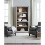 Rustic Glam 78.25'' H x 40'' W Standard Bookcase 6 Rustic Glam 78.25'' H x 40'' W Standard Bookcase HRFE1016 1641 10445 ltwd room