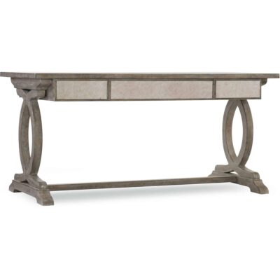 Rustic Glam Trestle Desk 1641-10459-LTWD 1641 10459 ltwd visitorsside