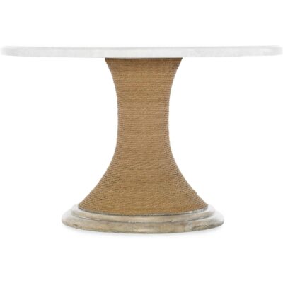 Amani 48in Round Pedestal Dining Table with Wood Top 1672-75203-80 1672 75003 80