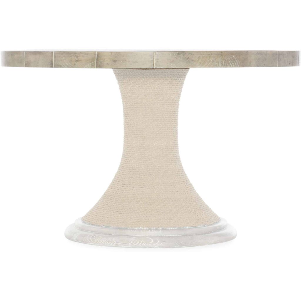 Amani 48in Round Pedestal Dining Table with Wood Top - Image 5