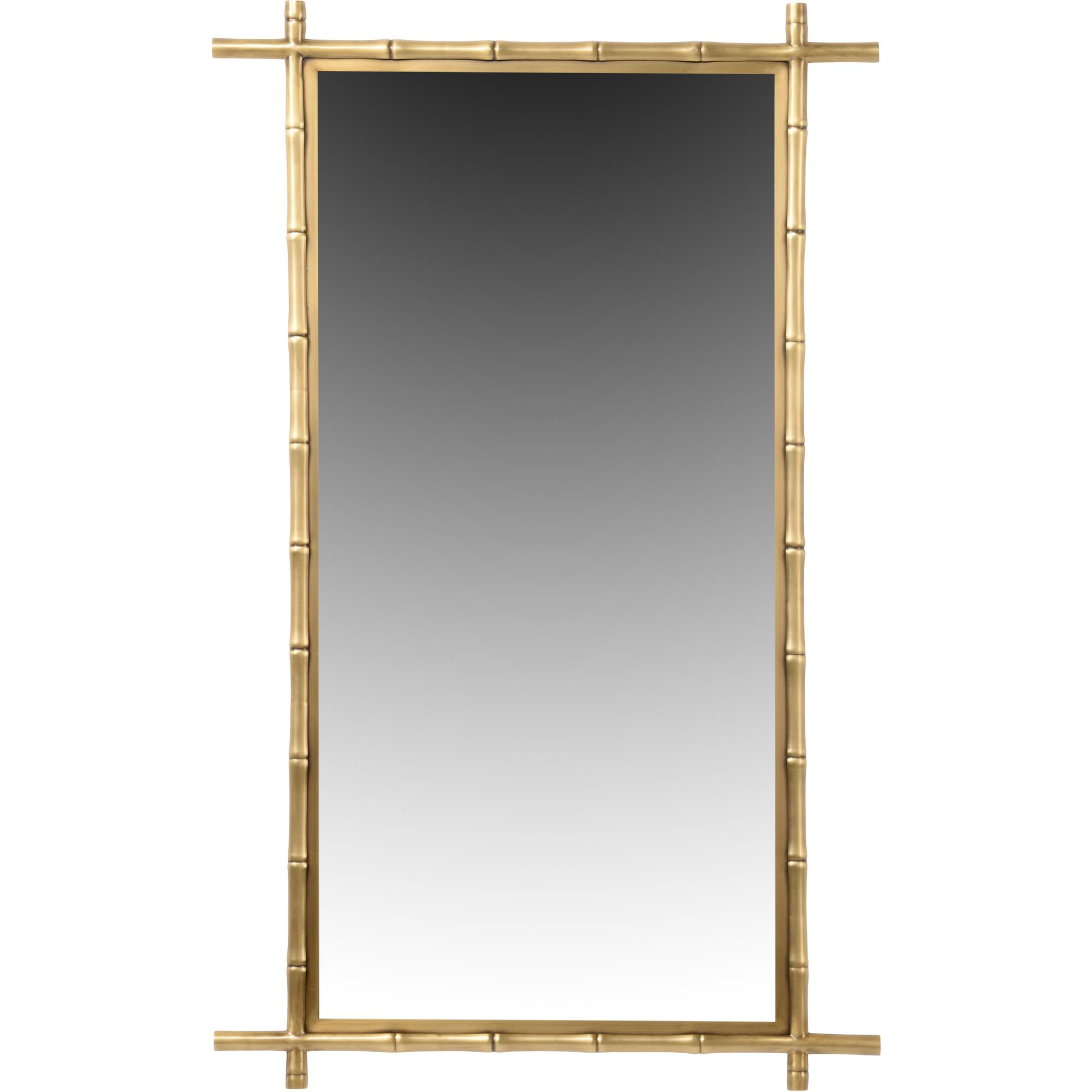 Bamboo Mirror - Brass 1 Bamboo Mirror - Brass