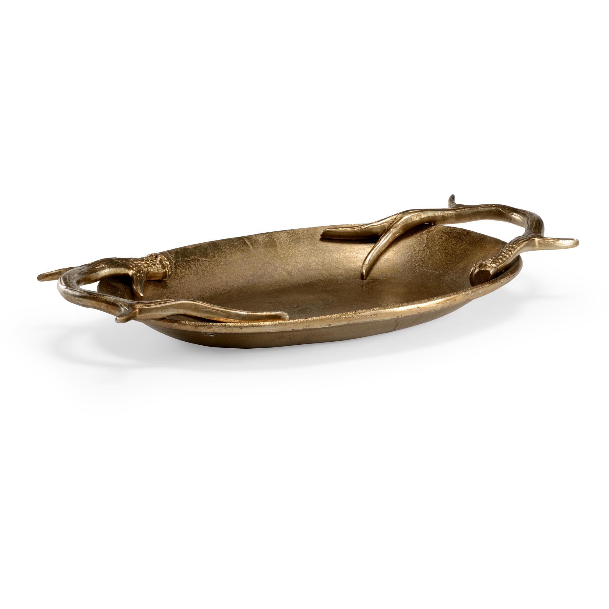 Diana Oval Tray - Brass 1 Diana Oval Tray - Brass