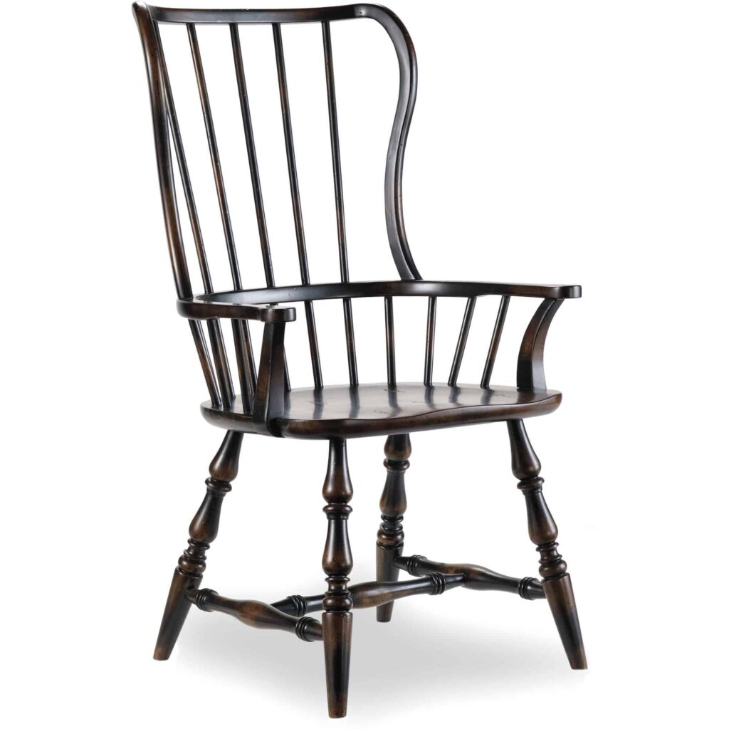 Sanctuary Spindle Arm Chair-Ebony