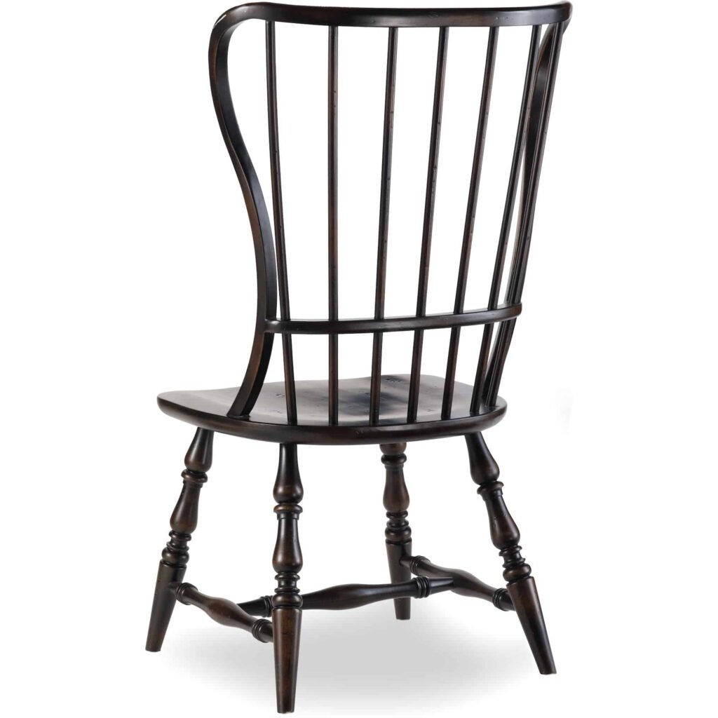 Sanctuary Spindle Side Chair-Ebony