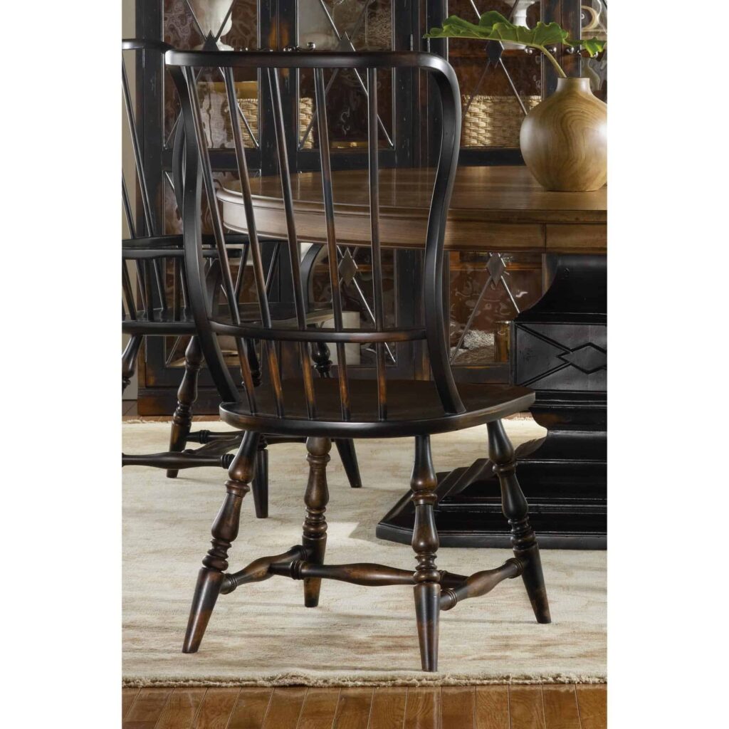 Sanctuary Spindle Side Chair-Ebony - Image 2