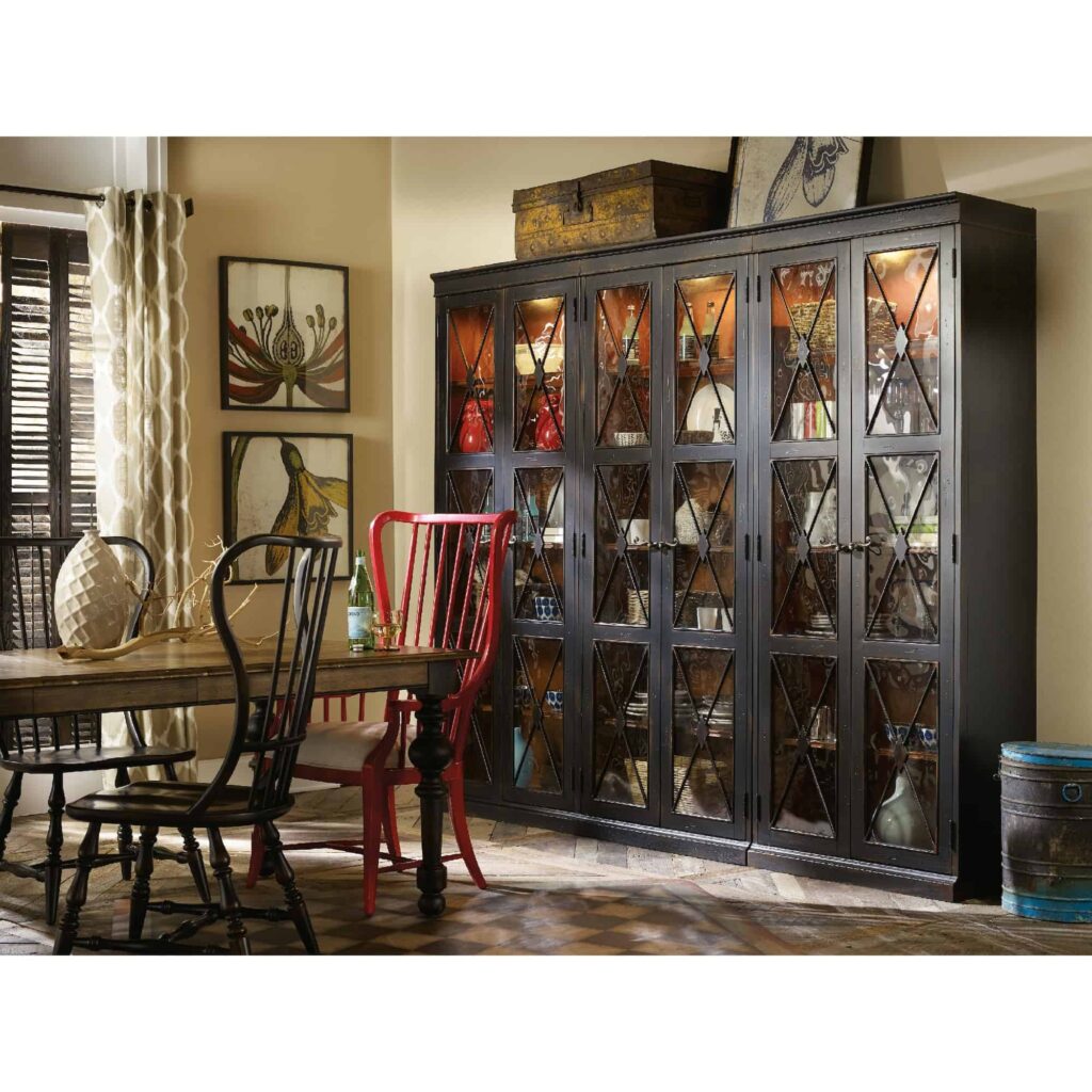 Sanctuary Two-Door Thin Display Cabinet - Ebony - Image 4