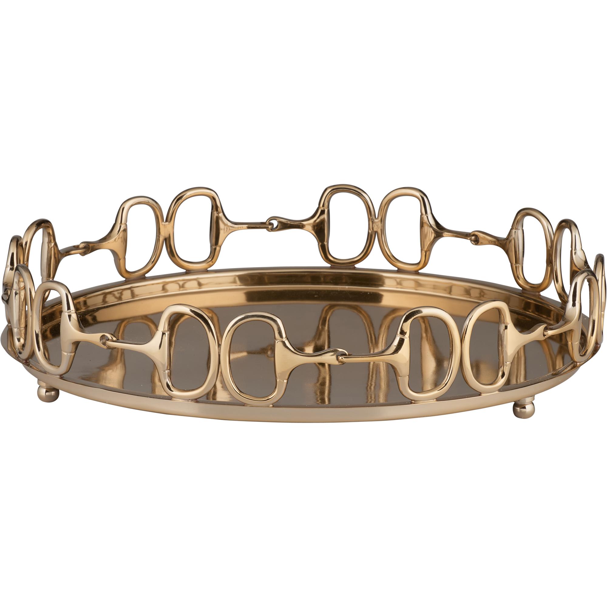 Stirrups Tray - Brass (Lg) 1 Stirrups Tray - Brass (Lg)