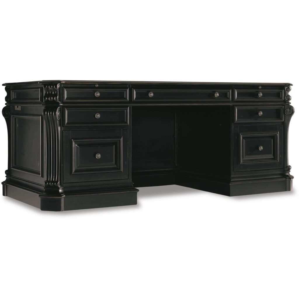 Telluride 76" Executive Desk w/Leather Panels