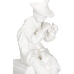Chinese Man on Pedestal - White 370150 370150 B