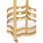 Quatrefoil Bar Cart - Gold 370155 370155 D