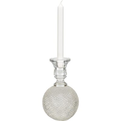 Glass Round Candleholder