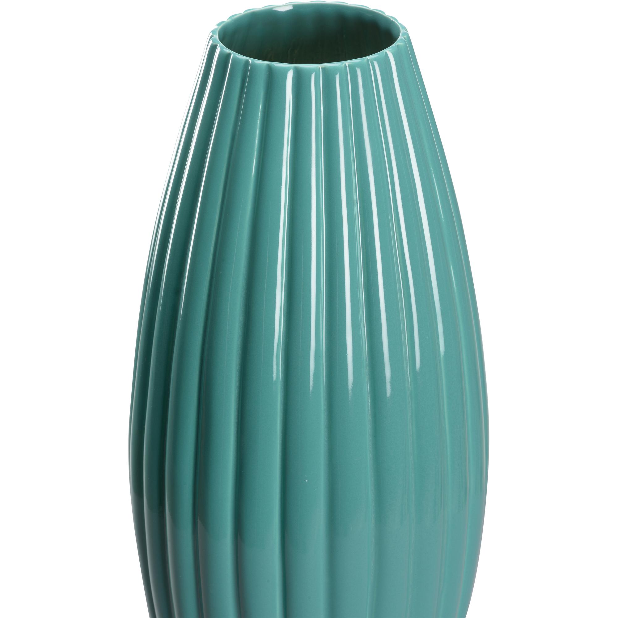 Aubrey Vase - Teal (Tall) 2 Aubrey Vase - Teal (Tall) - Image 2