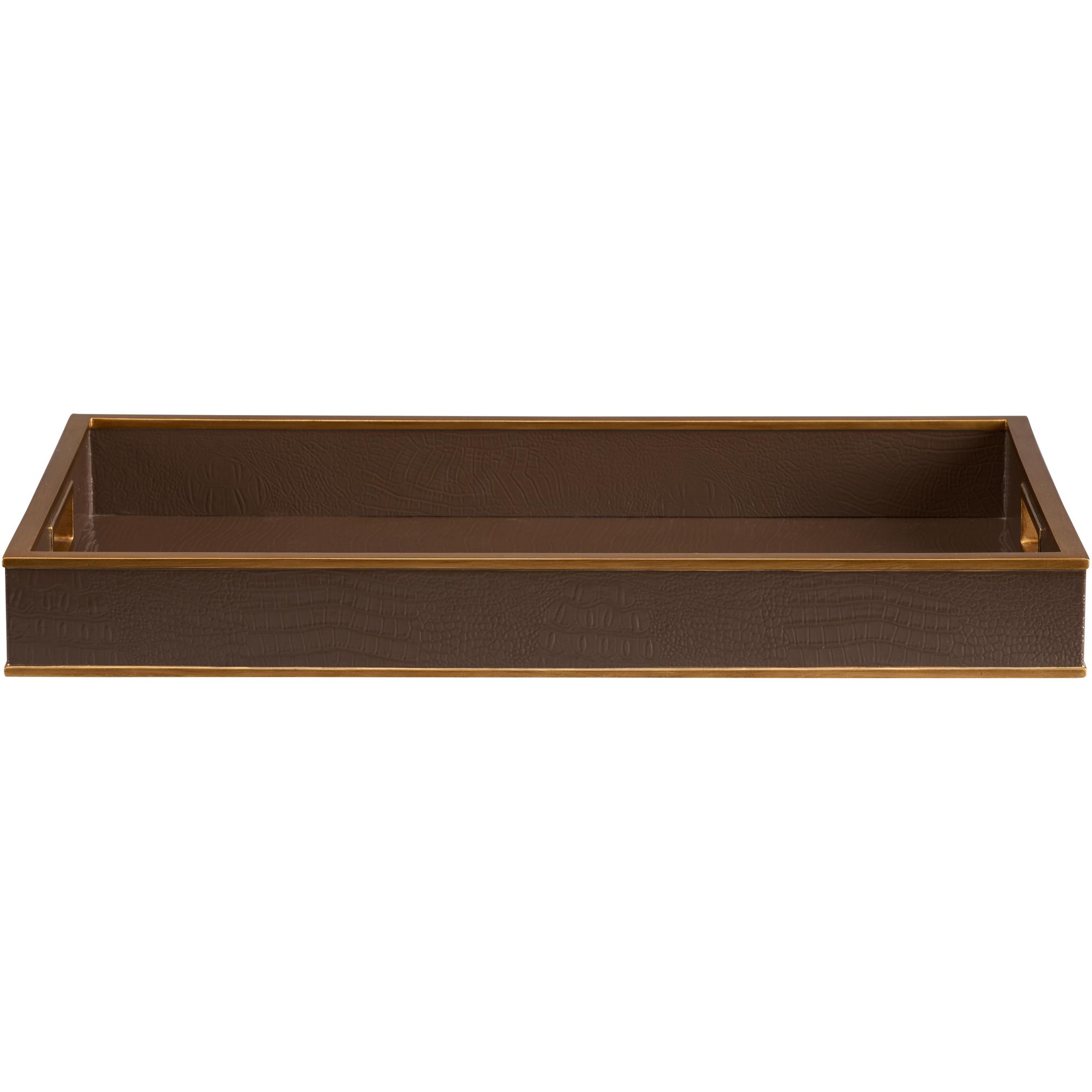 Reddington Tray - Brown Croco 2 Reddington Tray - Brown Croco - Image 2