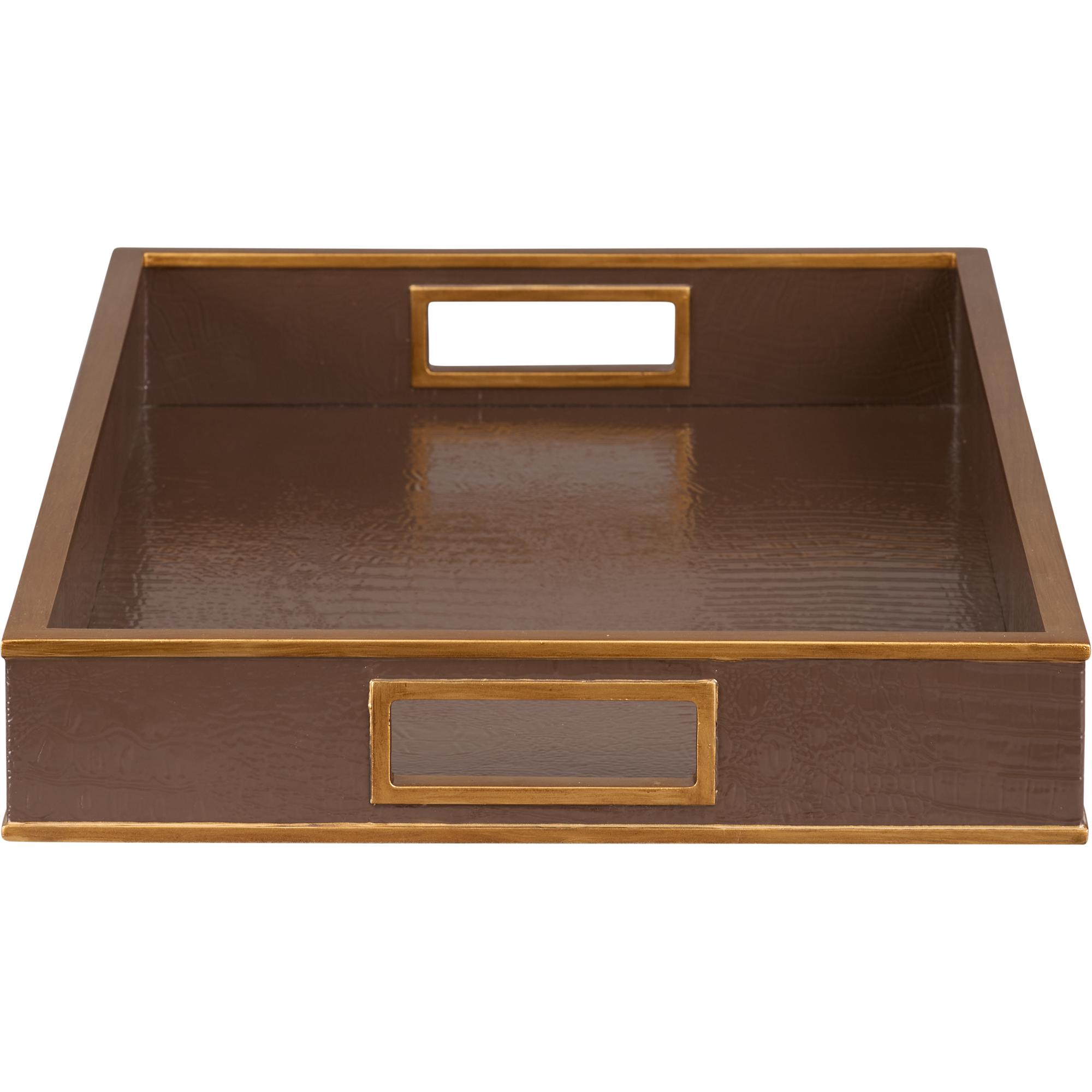 Reddington Tray - Brown Croco 3 Reddington Tray - Brown Croco - Image 3