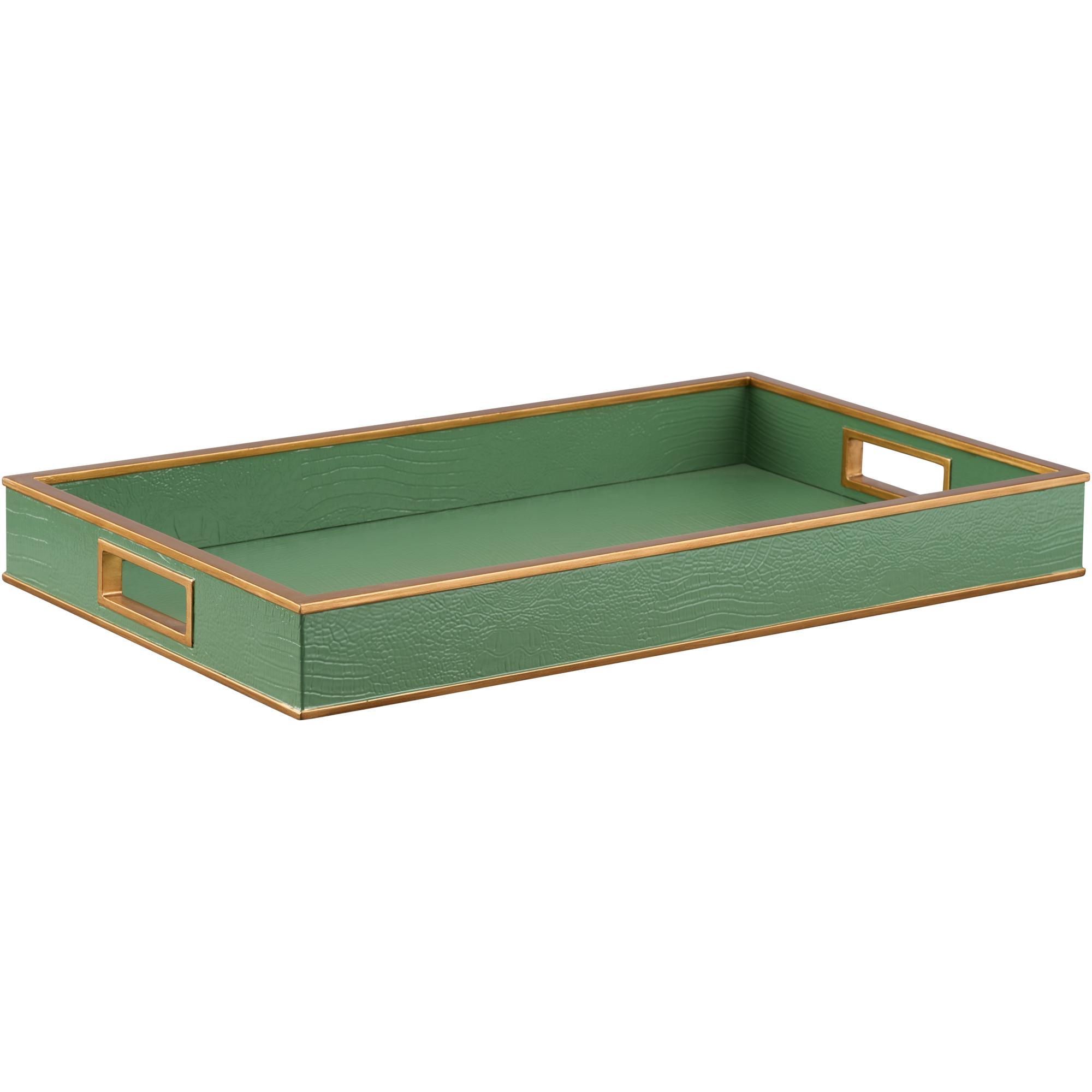 Reddington Tray - Green Croco 1 Reddington Tray - Green Croco