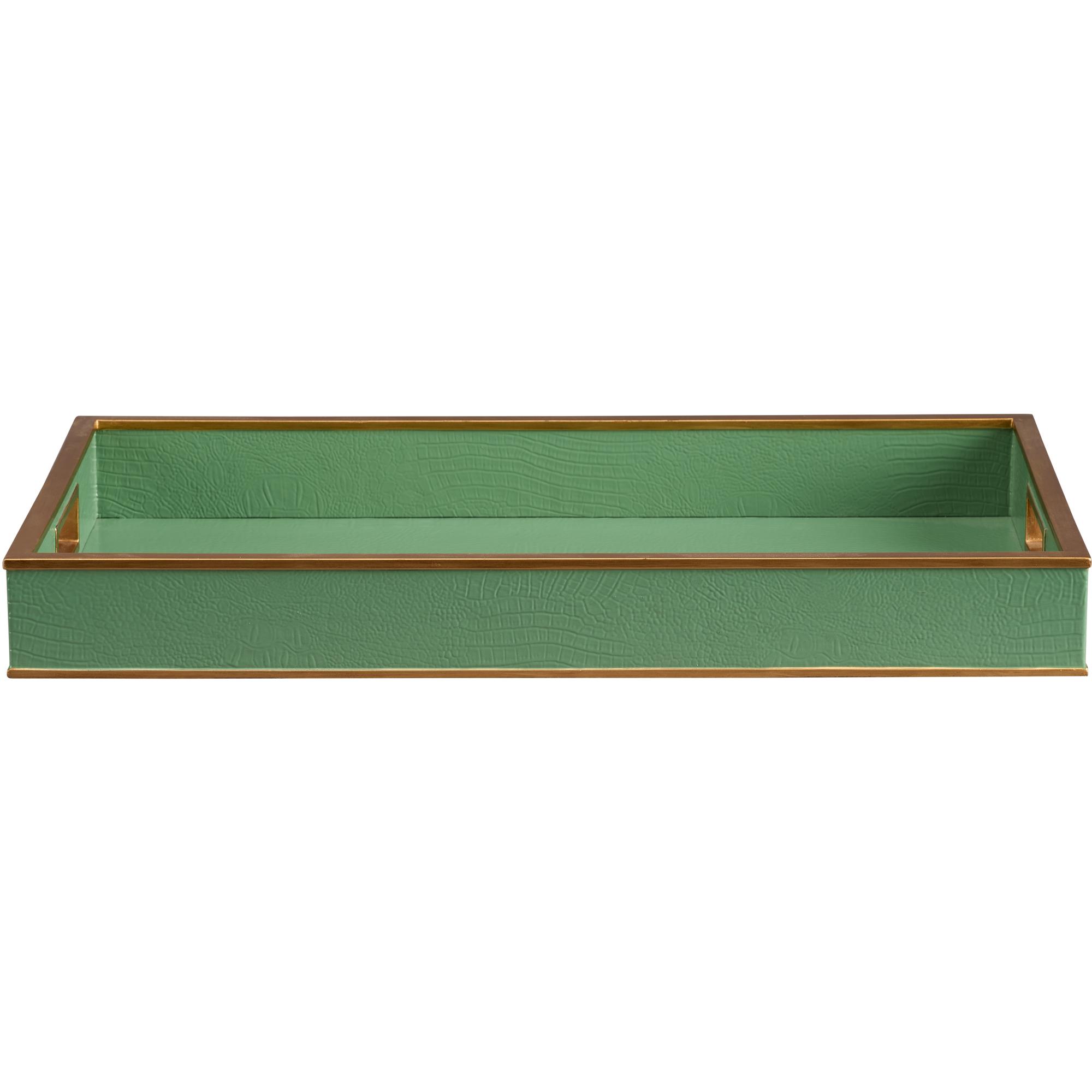 Reddington Tray - Green Croco 2 Reddington Tray - Green Croco - Image 2