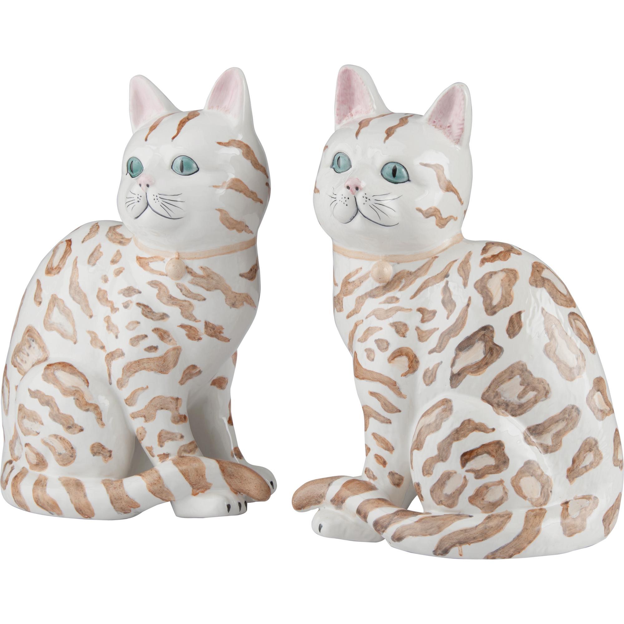Coco Cat Statues - Pair 2 Coco Cat Statues - Pair - Image 2
