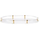 Acrylic Oval Tray - Gold 6 Acrylic Oval Tray - Gold 370601 370601 C
