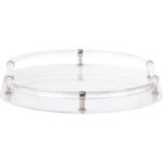 Acrylic Oval Tray - Nickel 4 Acrylic Oval Tray - Nickel 370602 370602 B