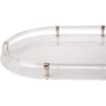 Acrylic Oval Tray - Nickel 5 Acrylic Oval Tray - Nickel 370602 370602 D