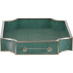 Shagreen Tray - Green 5 Shagreen Tray - Green 370608 370608 B