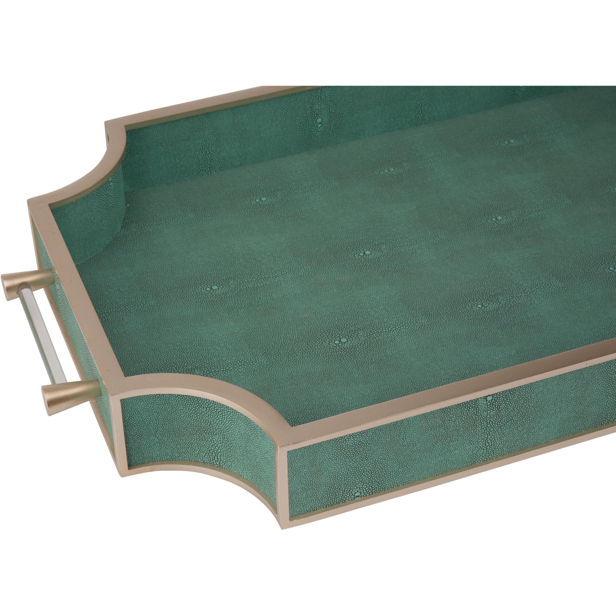 Shagreen Tray - Green 4 Shagreen Tray - Green - Image 4