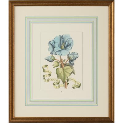 Bl Floral W/Ribbon-A