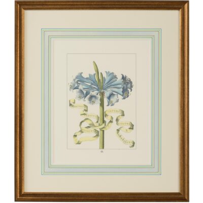 Bl Floral W/Ribbon-D