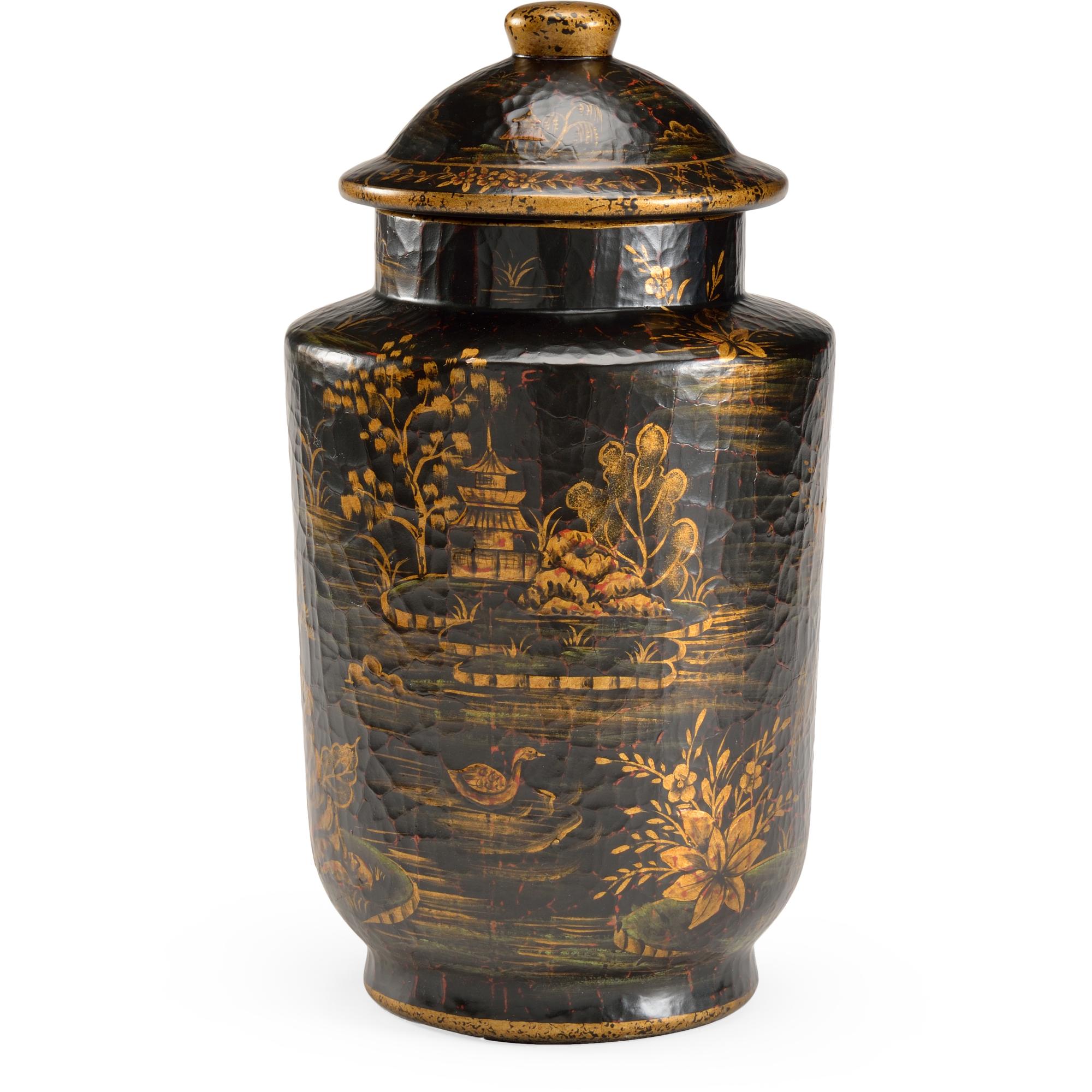 Royal Garden Covered Jar 1 Royal Garden Covered Jar