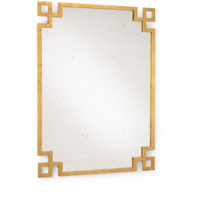 Parquetry Mirror - Gold