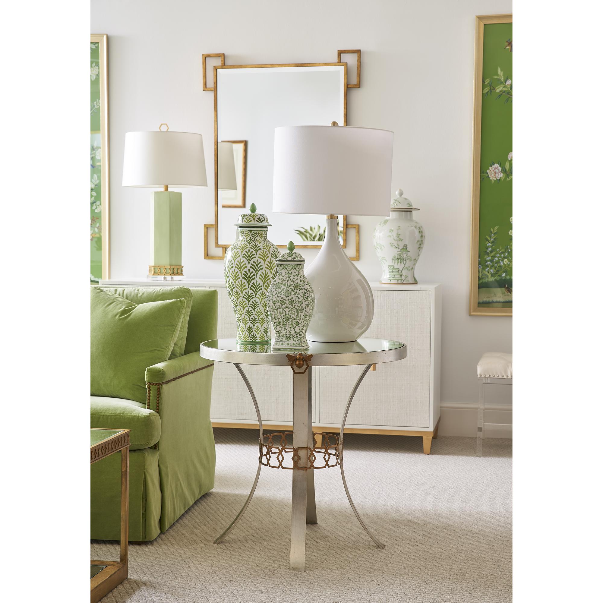 Green Covered Urn 3 Green Covered Urn - Image 3