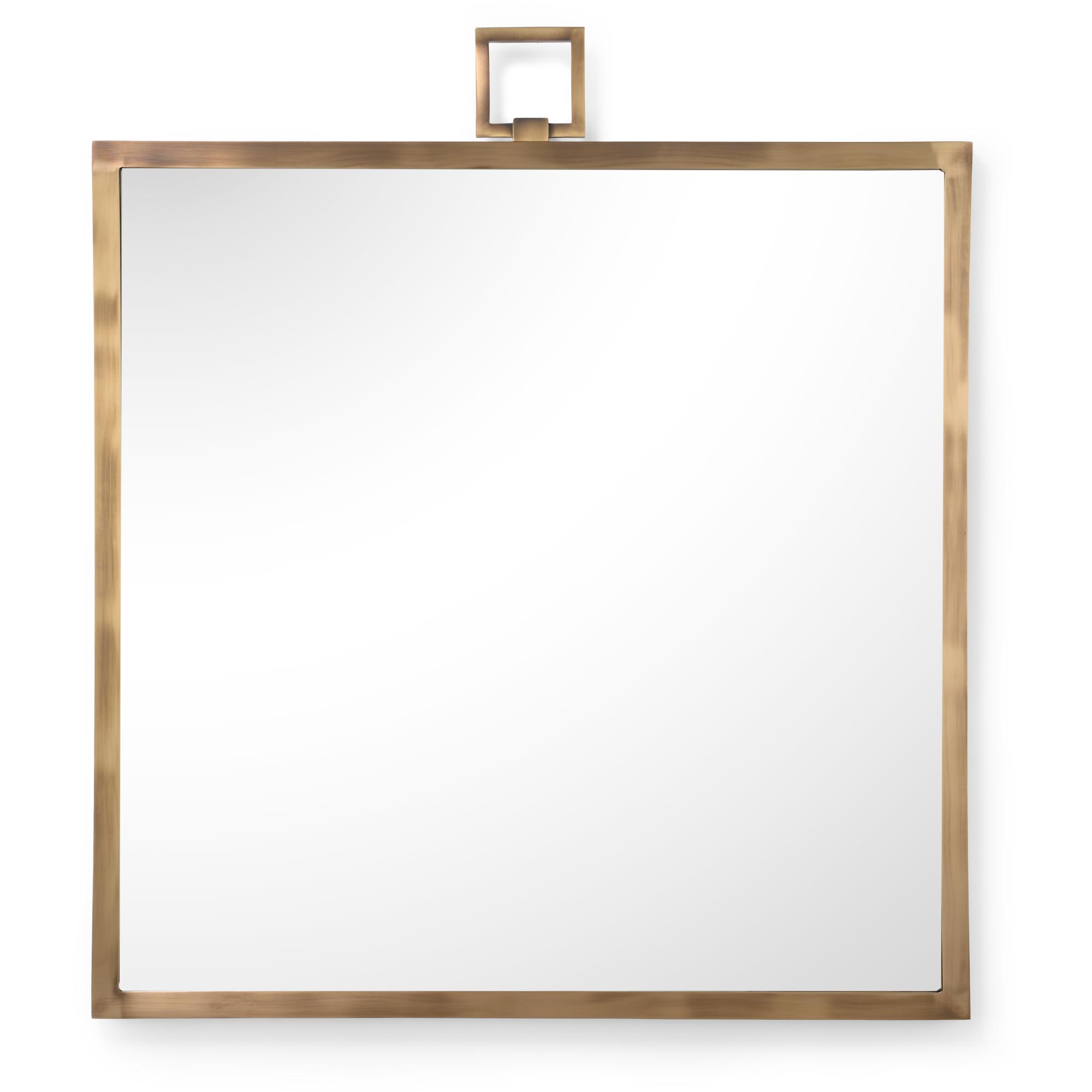 Square Mirror - Brass 1 Square Mirror - Brass